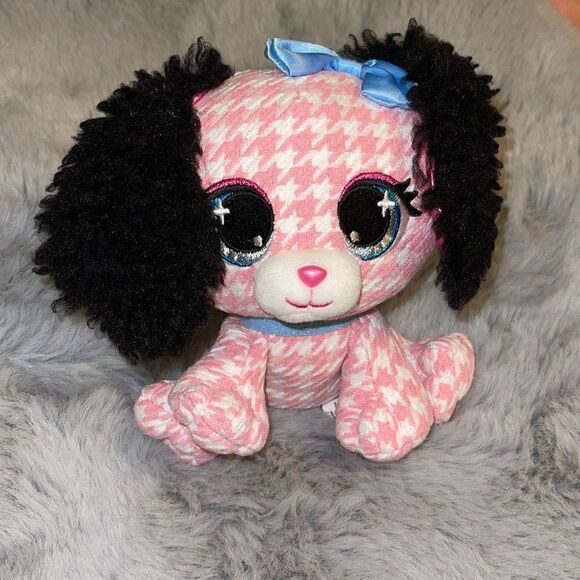 GUND P Lushes Designer Fashion Pets Cala Basset hound Dog 6” plush pink pet dog - Picture 2 of 6